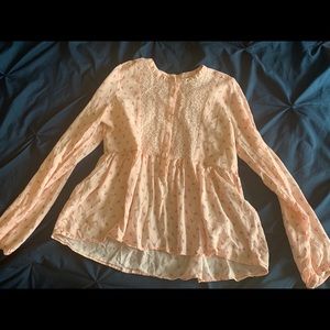 Children’s Place girls peasant top